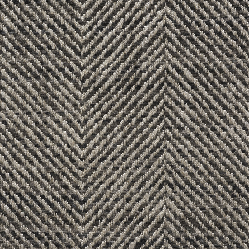 Herringbone Fabric, Charcoal