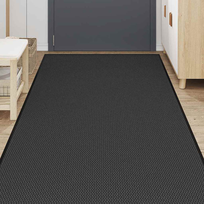 Non-Slip Indoor / Outdoor Door Mat, Black, 115cm W x 300cm L