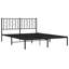 Structure de lit en métal avec tête de lit, rangement sous le lit, sans bruit, sans matelas-1329120510-1329120483