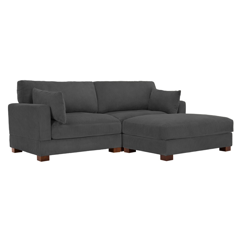 Maelina Reversible Modular Corner Sofa, Grey