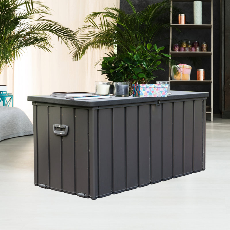 Boîte de rangement extérieure 100 gallons - imperméable, pour serviettes de plage et fournitures
