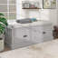 Banc de rangement avec tablettes réglables, banc à chaussures avec coussin amovible-153018141