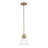 Avec 7.75 in. 1-Light Brushed Gold Industrial Pendant