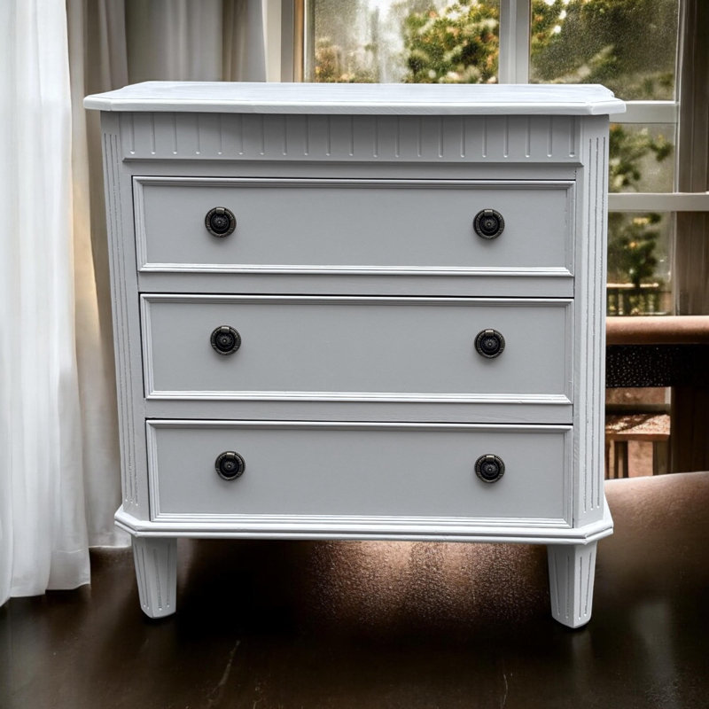 Byrum 65cm W 3 - Drawer Chest of Drawers, Grey