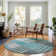 Premium Machine Washable Prisco Teal Rug