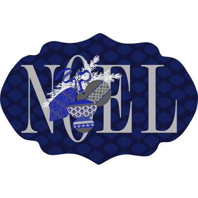 Cobalt Noel - Wrapped Canvas Print