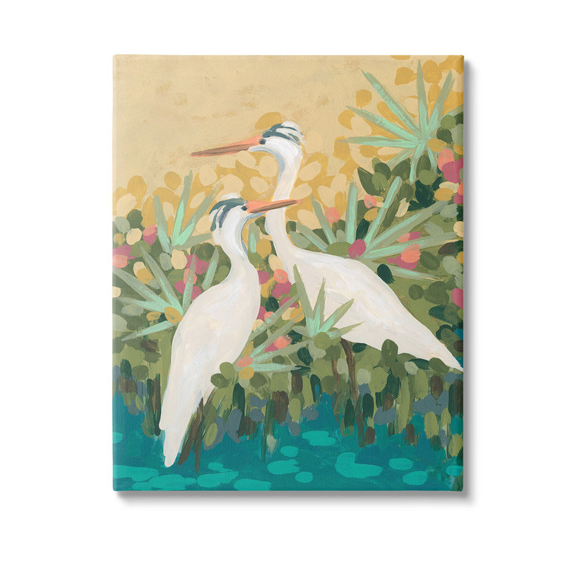 "Nautical Birds in River", art mural par June Erica Vess, H 40 po x l 30 po