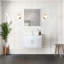 Meuble-lavabo polyvalent avec plateau en marbre de culture et miroir à DEL pour une expérience de salle de bain améliorée-701324705-701324707