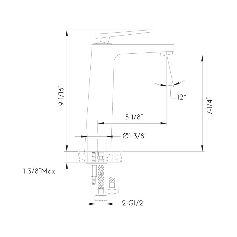 Vessel Sink Faucet Single-handle Bathroom Faucet