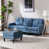 Mélange de lin bleu est en rupture de stock