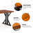 Dark walnut Rectangular Solid Wood desks-1552679490