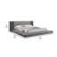 Ensemble de chambre à coucher 3 pièces Noe Ruby-98890791