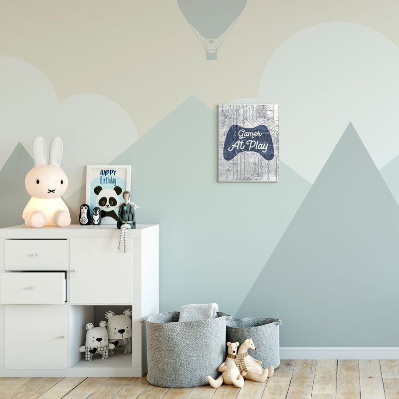 «Gamer at Play Quote Video Game Technology Boy» par Beth Grove - impression d'art graphique, H 15 po x l 10 po, Plaque murale