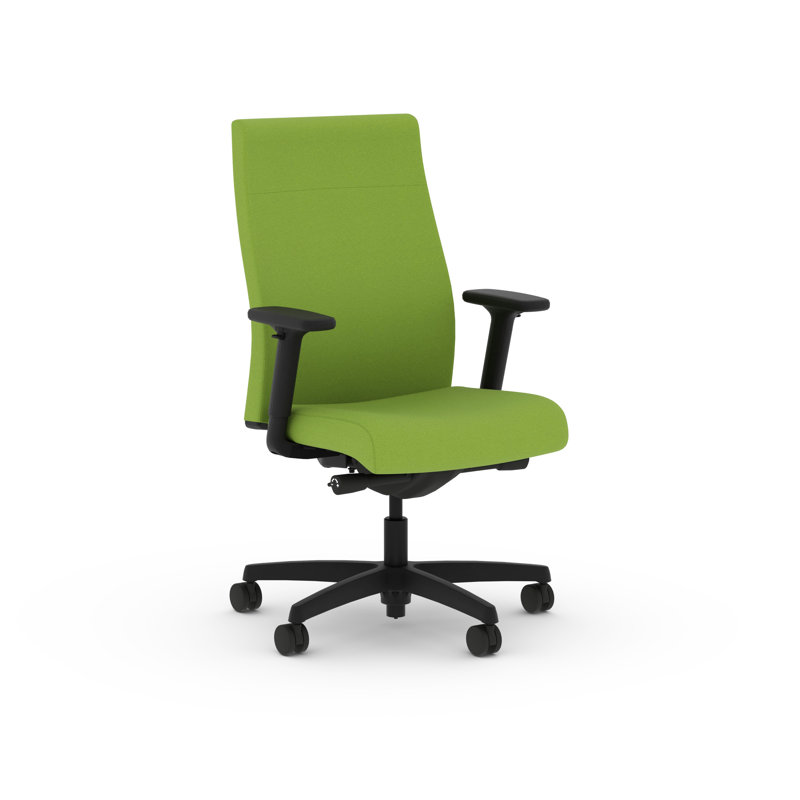 HON Ignition 2.0 Vinyl Ergonomic Office Chair, Advanced Tilt, Black Frame, Black, Black Vinyl, Advanced Tilt, Black Frame