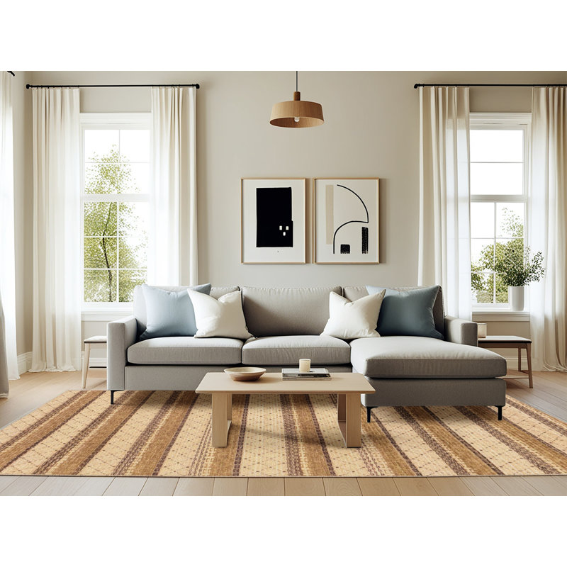 Abstract Indoor Rug, Rectangle 6' x 9'