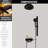 Weshi 3-in-1 Brass Shower System, 10" Rainfall Showerhead & Handheld, Matte Black-118707951
