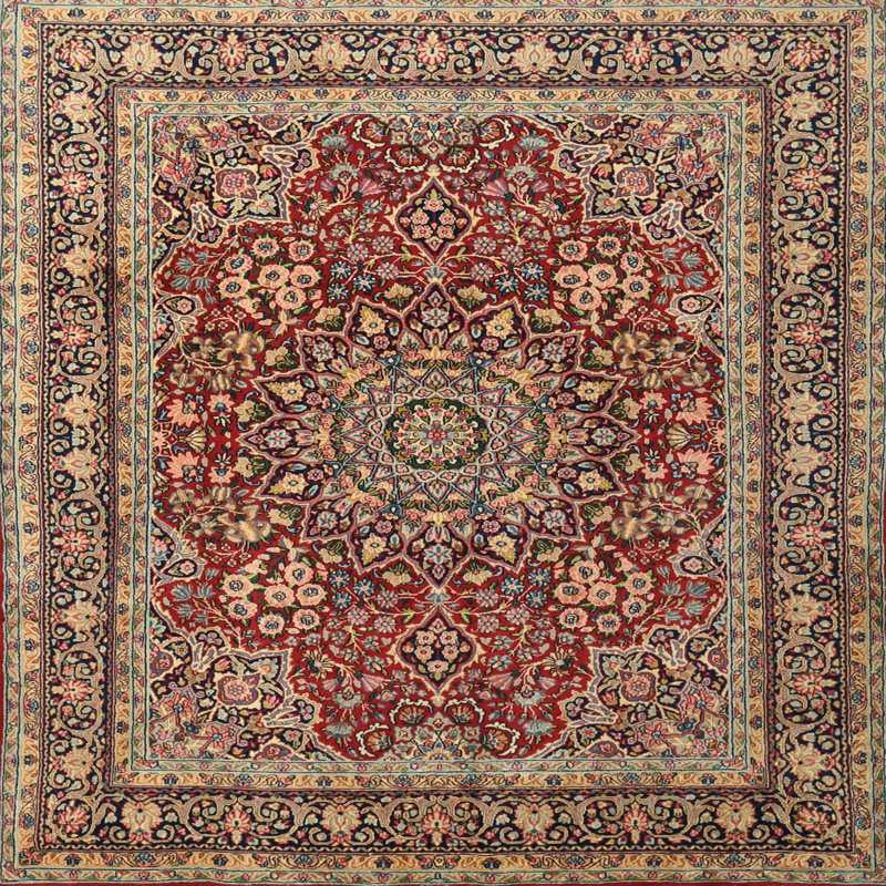Diezel Oriental Indoor Rug, Square 3'