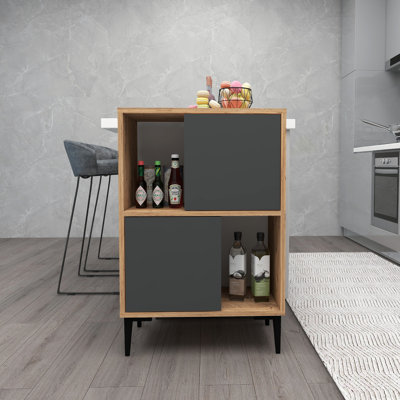 Teebar 387.1 cm W Display Cabinet