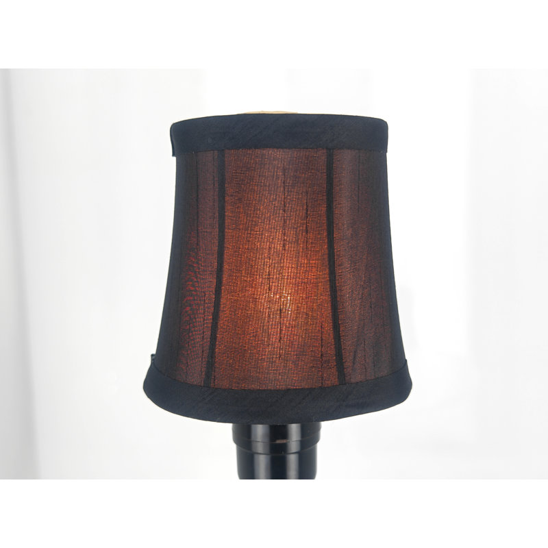 Abat-jour lustre Everly Quinn, H 3 po x l 4,5 po x P 4,5 po, Noir