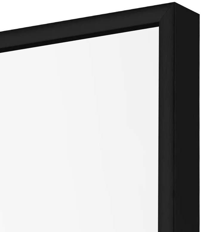 Miroir pleine grandeur en bois, Noir, H 64,2 po x l 21,3 po