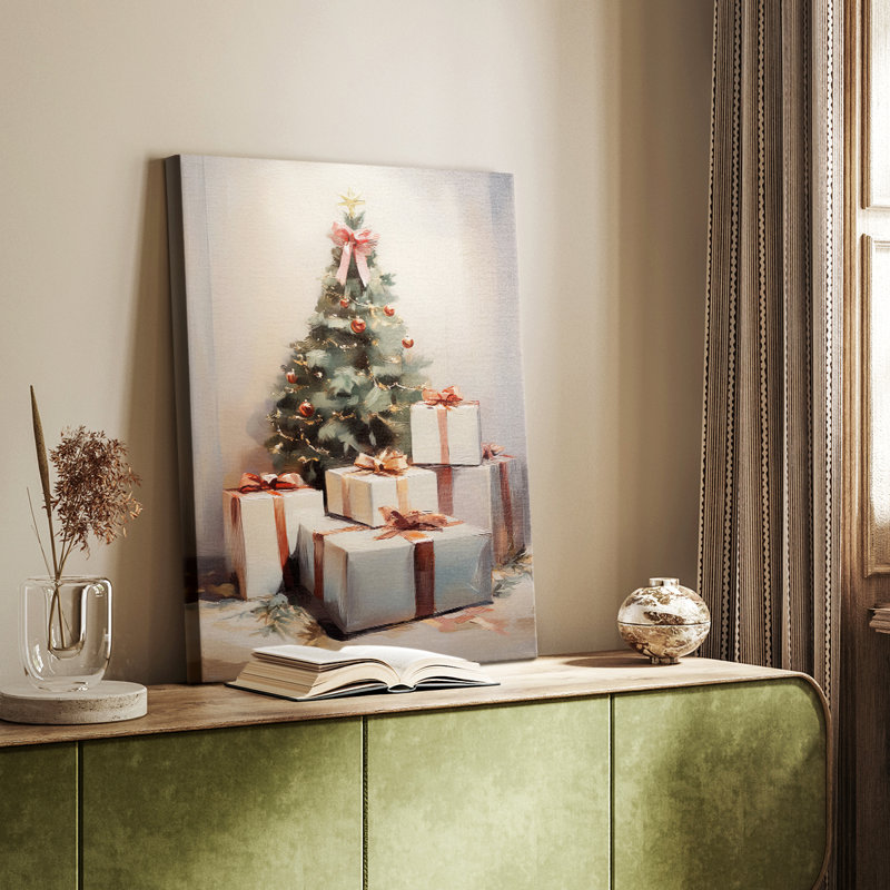 Art des Fêtes de Noël - série 2-XV - galerie Cavas sur mesure, H 18 po x l 12 po