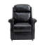 Fauteuil inclinable bleu en similicuir-2008930388