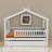 Wooden House Bed with Trundle-126131858-126131857