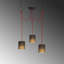 Luminaire suspendu cylindrique à 3 lumières Shayaan