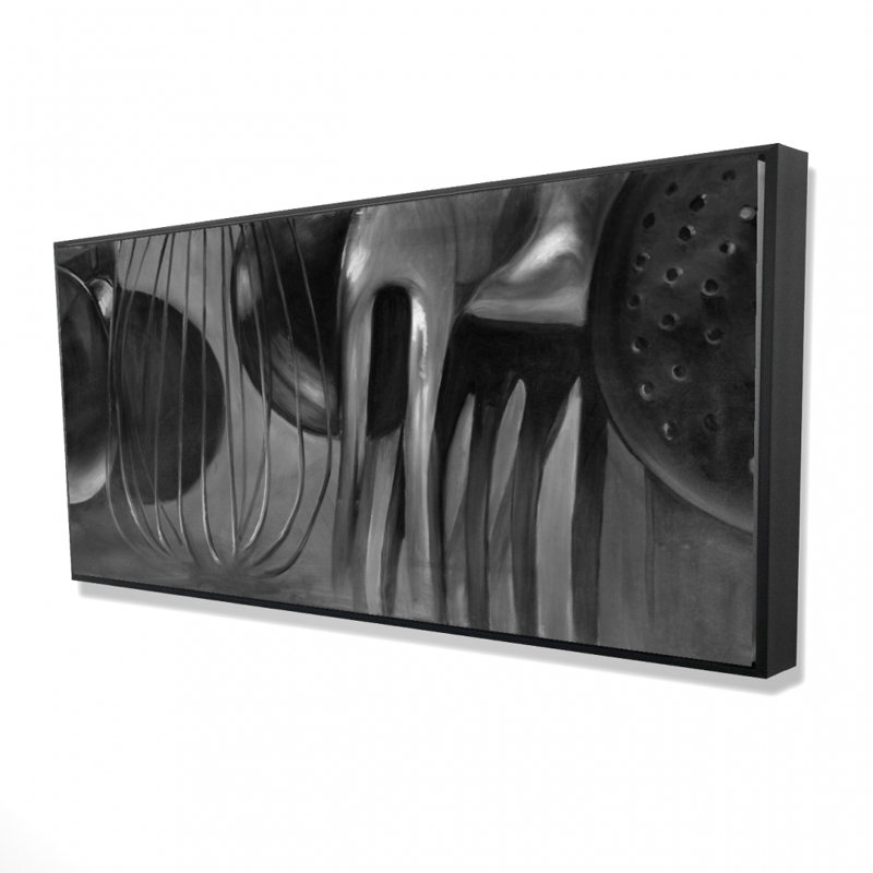 Kitchen tools - 24"x48" Framed canvas