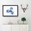 An Iris Flower In Blue - Picture Frame Painting Print-56628445-56628444