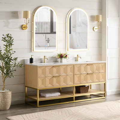 Ensemble de meuble-lavabo double 72 po Milagro