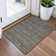 Machine Washable Indoor/Outdoor Xhevrie Chocolate Rug