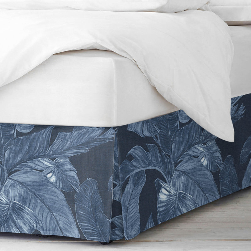 Palomino Denim Cotton Bedskirt, California King, 18"