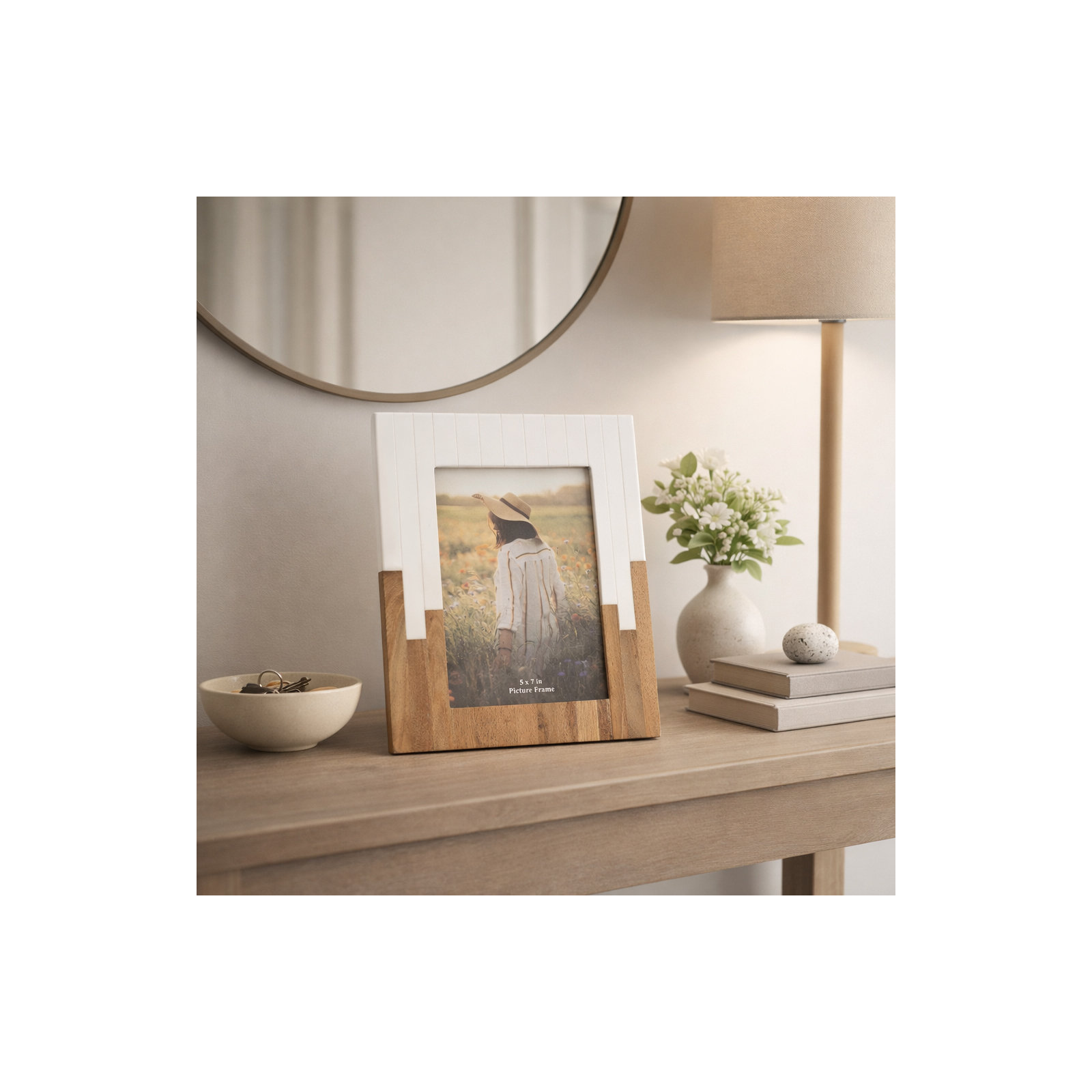 Sagebrook Home Waverly Decorative Photo Frame, 5" x 7"