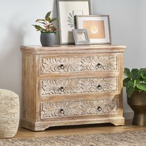 (FINAL SALE) ARYA 5-Drawer Chest (Solid Acacia Wood)