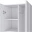 Armoire à balai Lucin, garage, blanc
