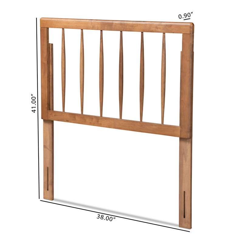 Demartino Solid Wood Headboard, Twin