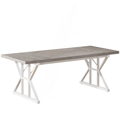 TribeSigns Taneja Metal Base Dining Table
