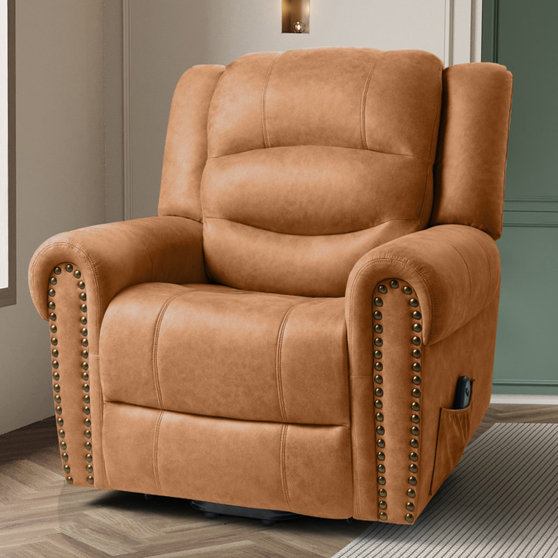 Fauteuil inclinable électrique Attore, Brown Fabric