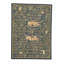Hand-Knotted High-Quality Green and Beige Area Rug