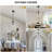12 in 1-Light Modern Adjustable Hanging Single Pendant Light Fixture with Clear Ribbed Glass Dome Shade-1694116822