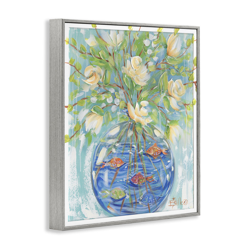 Bouquet de poissons, estampe numérique par Estelle Grengs, Estampe numérique Farmhouse, H 14 po x l 11 po