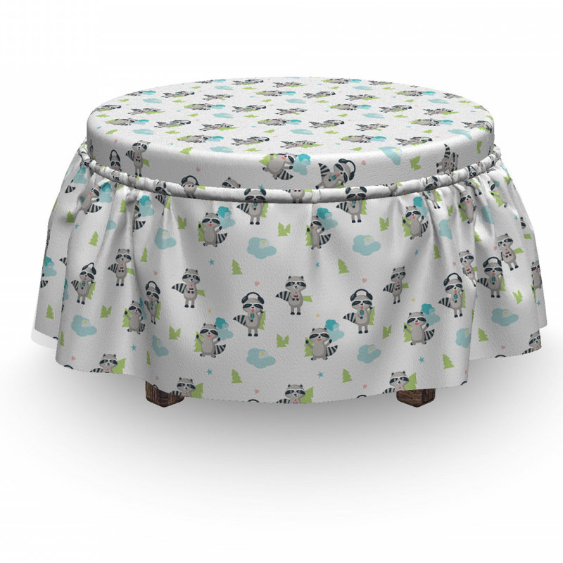 Box Cushion Ottoman Slipcover