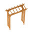 Pergola en bois - treillis arqué pour les plantes de jardin
