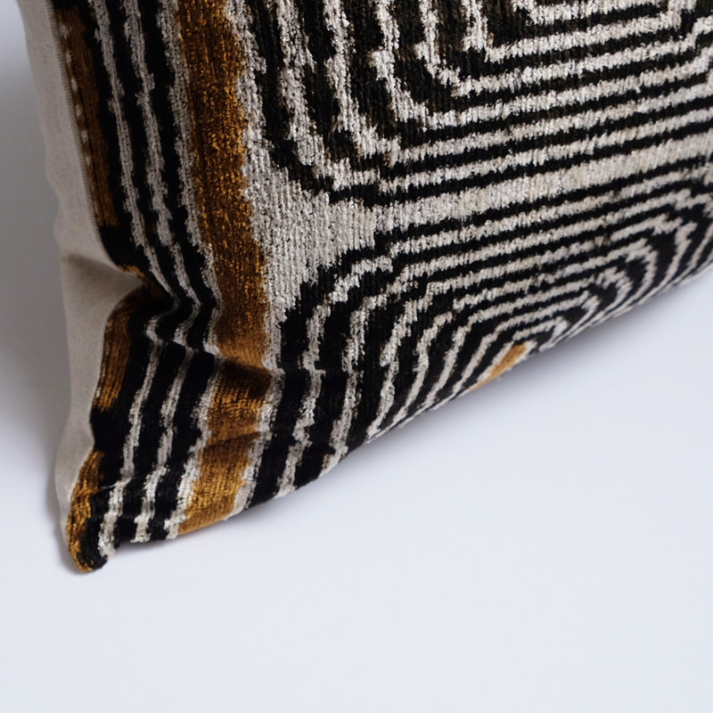 Yaya Geometric Feather Throw Pillow