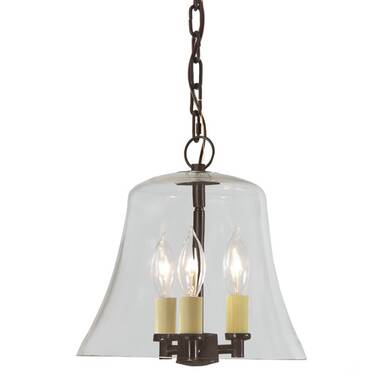 Alcott Hill® Katy Glass Semi Flush Mount & Reviews | Wayfair