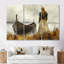 «Brown Viking Shieldmaidens Victory», ensemble d'art mural Viking-107190269-107190271