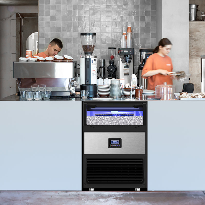 Commercial Ice Maker 450 Lb. Daily Built-in or Freestanding Ice Maker Machine with 55 lb. Storage