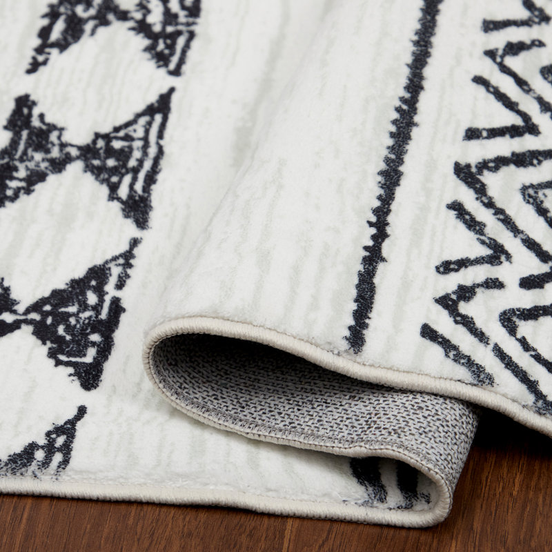 Karey Area Rug with Non-Slip Backing, Rectangle 9' x 12'