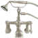 P1014 British Telephone Tub Faucet with Metal Handheld Shower and Lever Handle